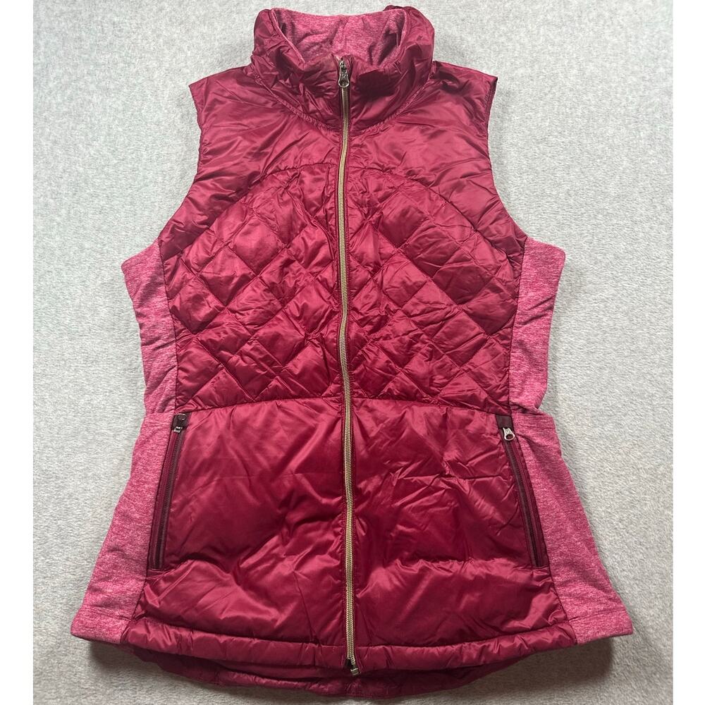 Lululemon Down For A Run Puffer Vest Jacket Women's SZ 12 Pink Quilted